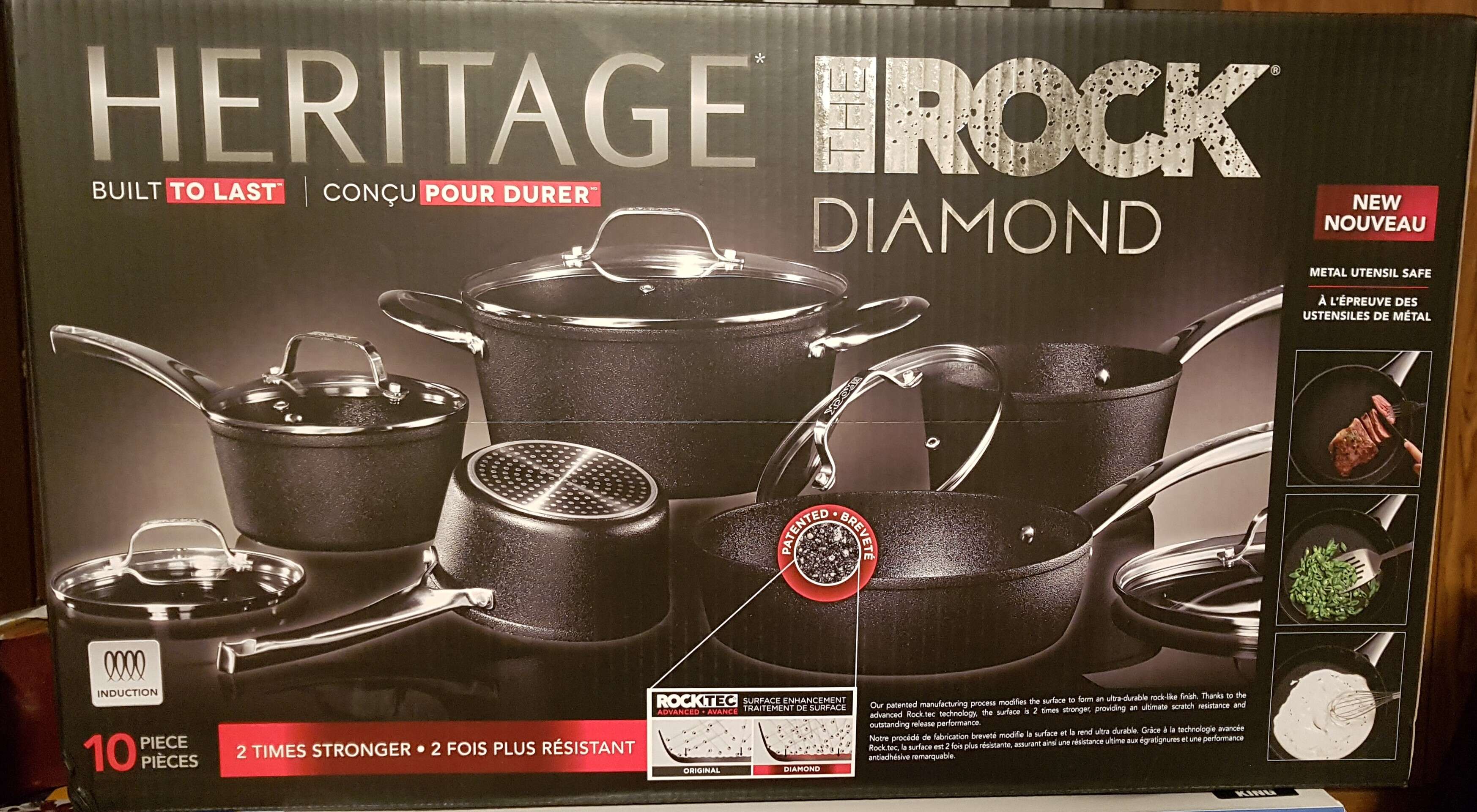  Heritage The Rock Cookware Set 10 Pieces Set: Home & Kitchen